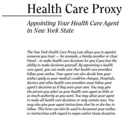 Health Care Proxy